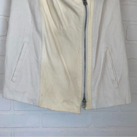 Vince Leather Trim Zip Up Vest - Picture 4 of 11